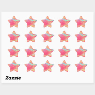 Phoenix Feathers - Paint Splatter Star Sticker