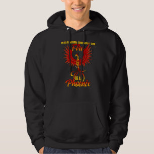 Phoenix Fire Bird Mythology Rebirth Inspiration Mo Hoodie