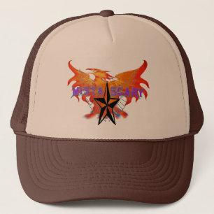 Phoenix Fire Bird Purple Baseball Hat Customised