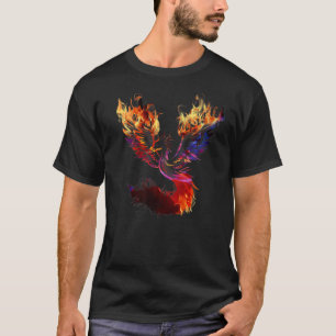 Phoenix fire bird rebirth rising up from ashes Rem T-Shirt