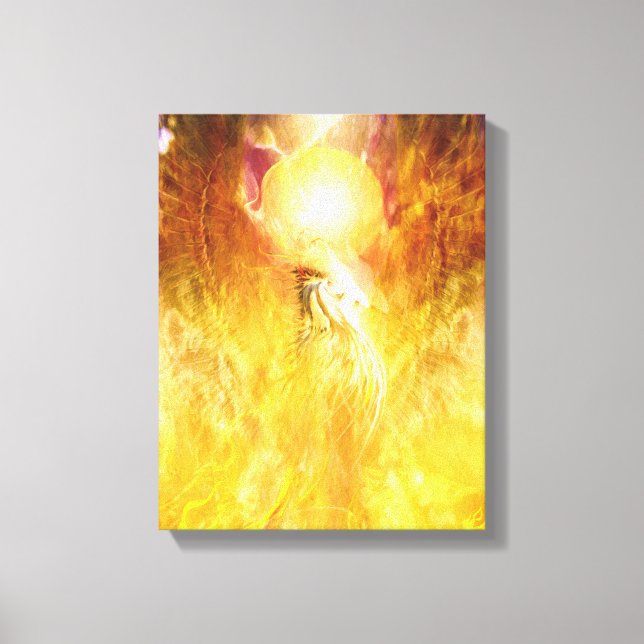 Phoenix Fire Bird TRANSMUTATION Canvas Print (Front)