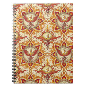 Phoenix Fire Mandala Spiritual Design Pattern Art Notebook