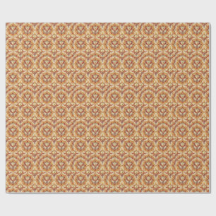Phoenix Fire Mandala Spiritual Design Pattern Art Wrapping Paper