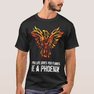 Phoenix Flames Empowerment Inspirational Uplifting T-Shirt