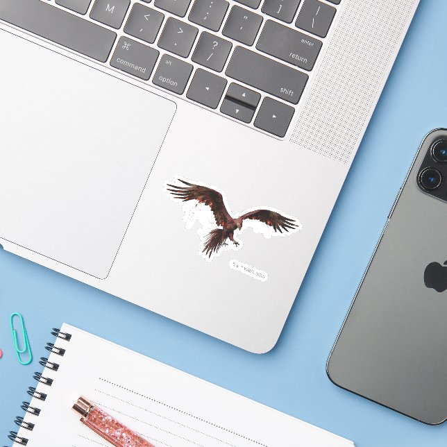 Phoenix Flying Graphic (Laptop w/ iPhone)
