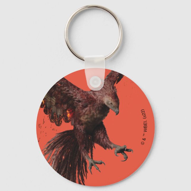 Phoenix Flying Graphic Key Ring (Front)