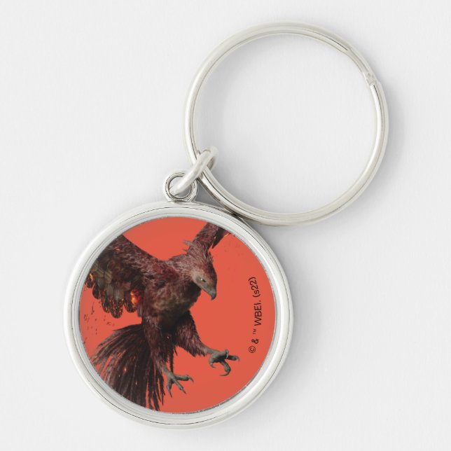 Phoenix Flying Graphic Key Ring (Front)