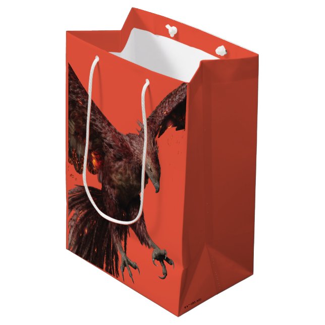 Phoenix Flying Graphic Medium Gift Bag (Front Angled)