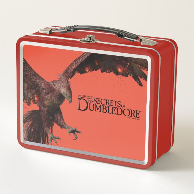 Phoenix Flying Graphic Metal Lunch Box (Front)