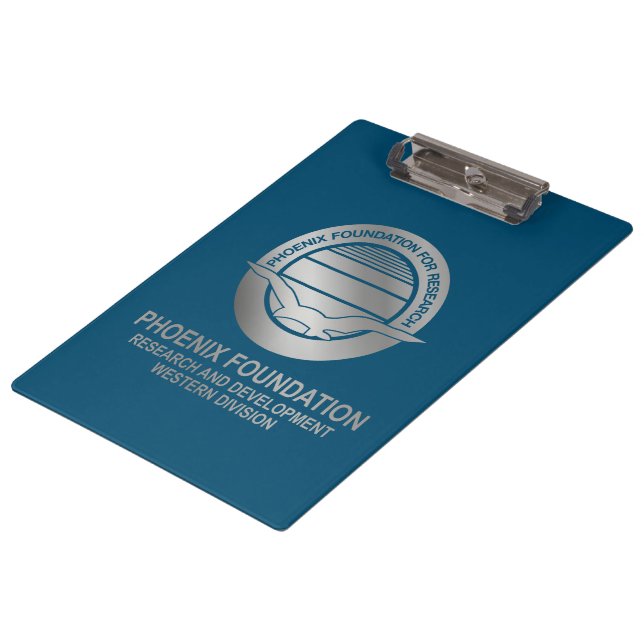 Phoenix Foundation (R&D West) Faux Silver Clipboard (Angled)