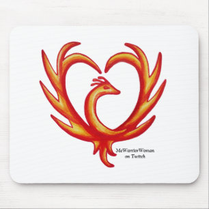 Phoenix Heart, MeWarriorWoman on Twitch  Mouse Mat