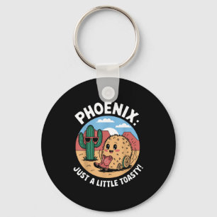 Phoenix heatwave humour key ring