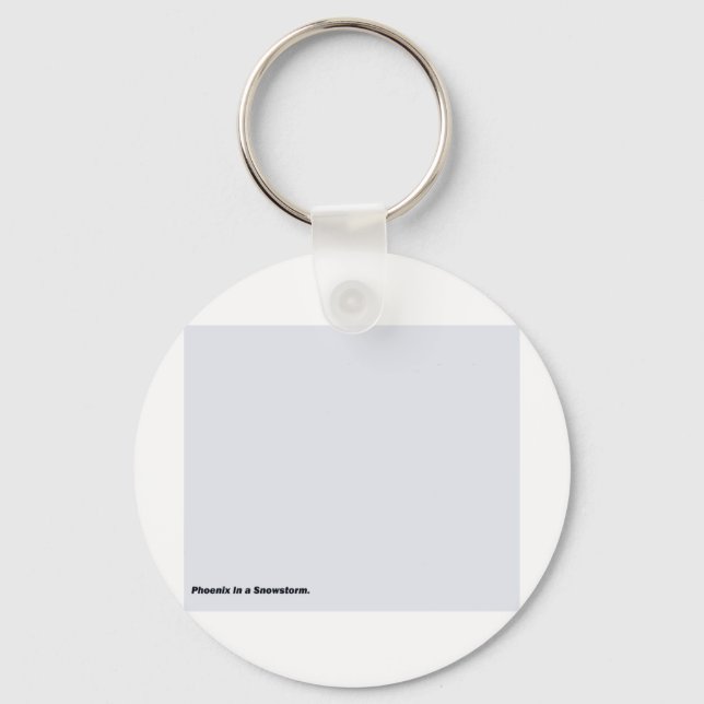 Phoenix In a Snowstorm Key Ring (Front)