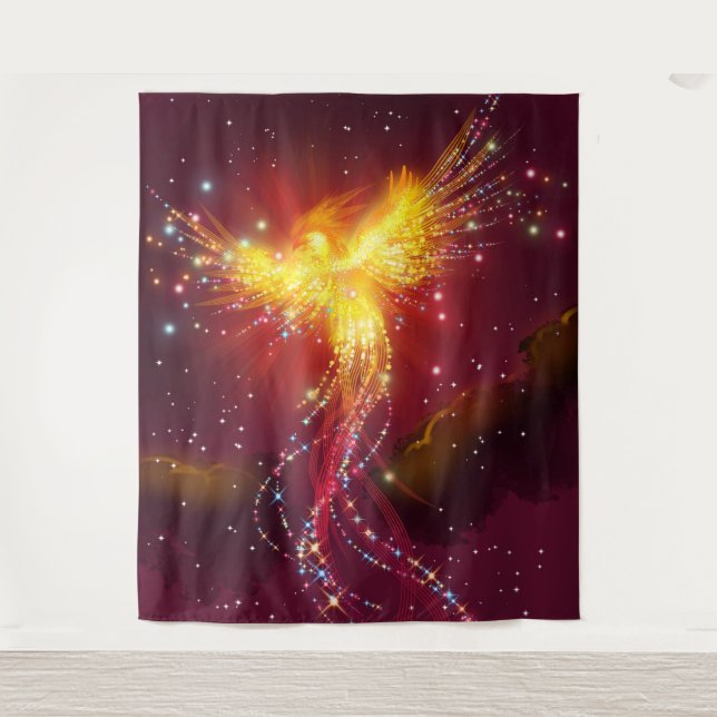 Phoenix in Flight Tapestry (Front)