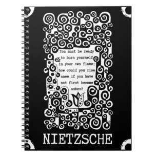 PHOENIX inspirational quote by Nietzsche Notebook