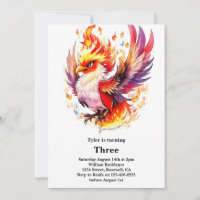 Phoenix Kids Birthday Invitation