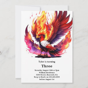 Phoenix Kids Birthday Invitation