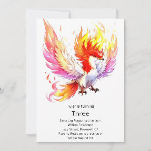 Phoenix Kids Birthday Invitation