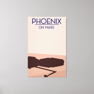Phoenix lander on Mars. Canvas Print