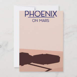 Phoenix lander on Mars. Invitation