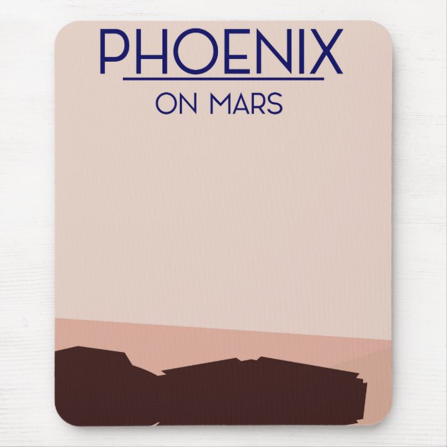 Phoenix lander on Mars. Mouse Mat (Front)