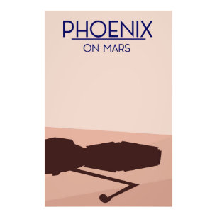 Phoenix lander on Mars. Photo Print