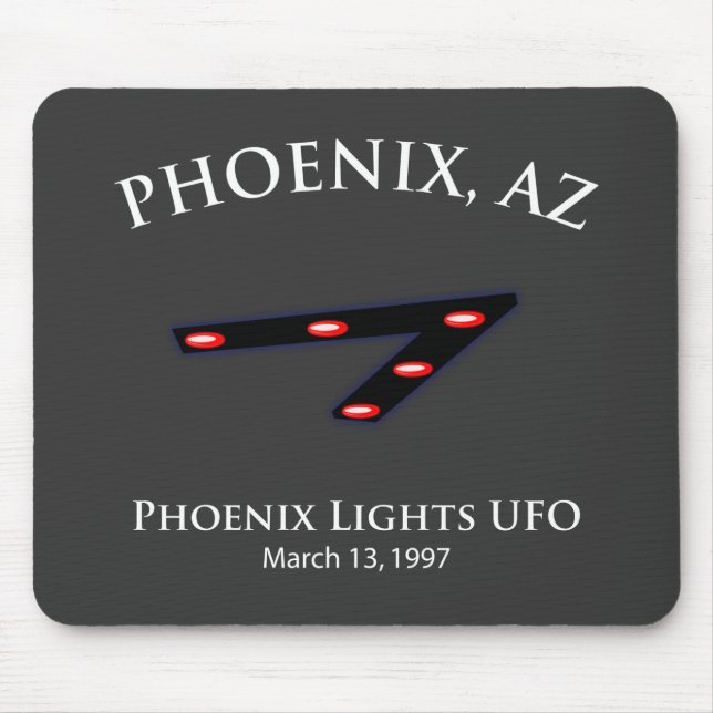 Phoenix Lights UFO Mouse Mat (Front)