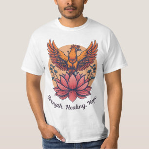 Phoenix Lotus Symbol – Strength, Healing, Hope T-Shirt
