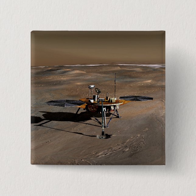 Phoenix Mars Lander 2 15 Cm Square Badge (Front)