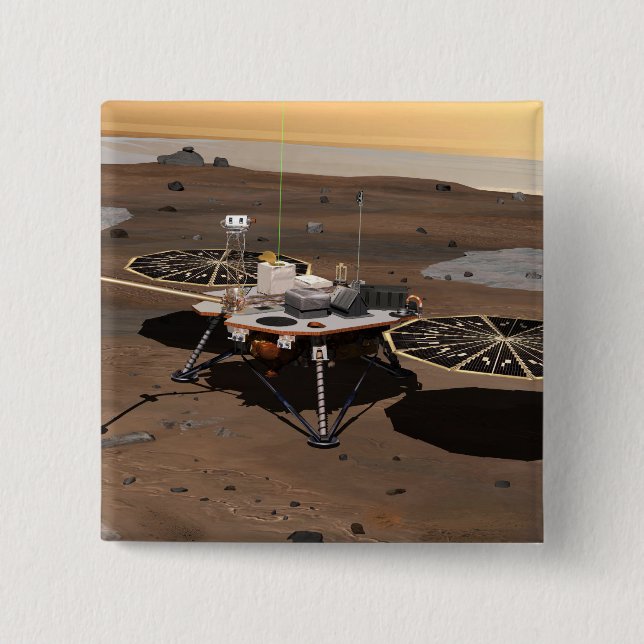 Phoenix Mars Lander 5 15 Cm Square Badge (Front)