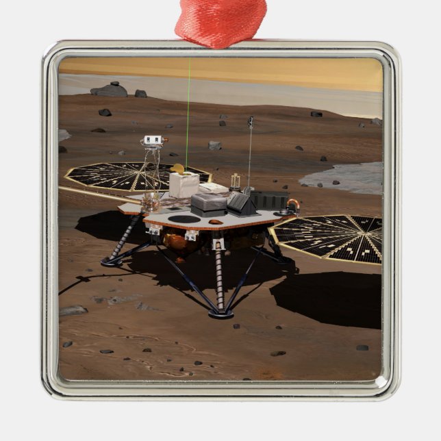Phoenix Mars Lander 5 Metal Tree Decoration (Front)