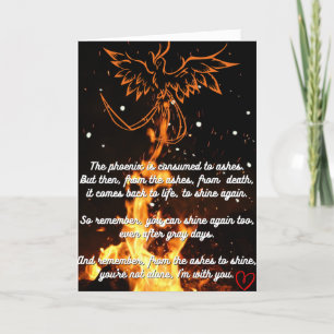Phoenix motivational card