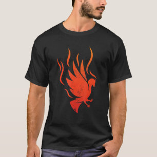 Phoenix Mythical Legend Bird Flames Mythologist Fi T-Shirt