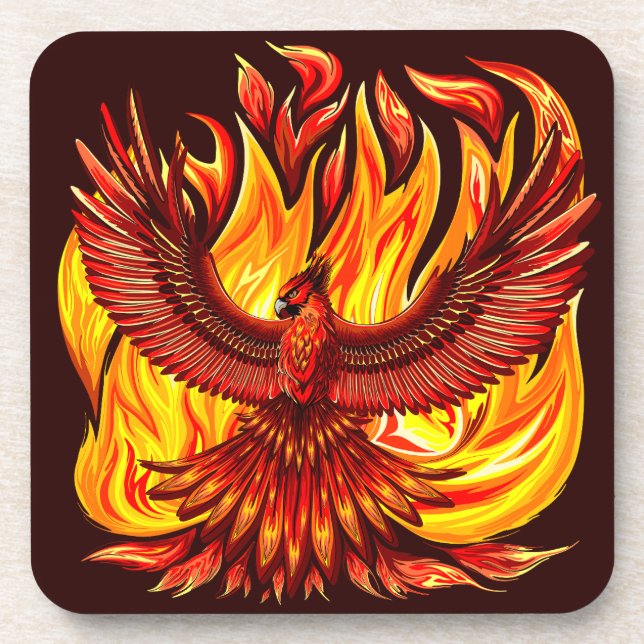 Phoenix mythological immortal Creature Coaster (Front)