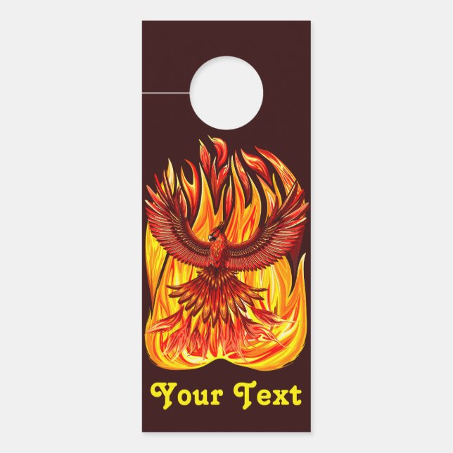 Phoenix mythological immortal Creature Door Hanger (Front)