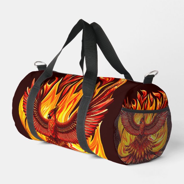 Phoenix mythological immortal Creature Duffle Bag (Right Corner)