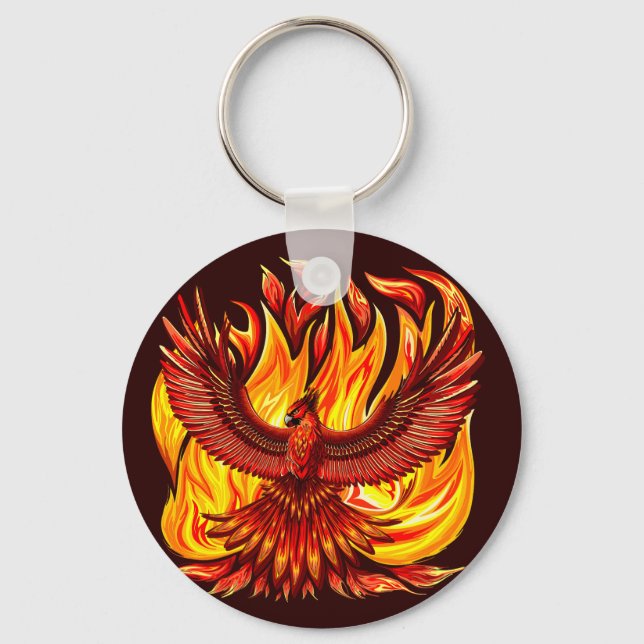 Phoenix mythological immortal Creature Key Ring (Front)