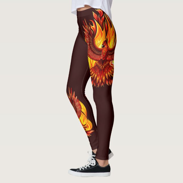 Phoenix mythological immortal Creature Leggings (Left)