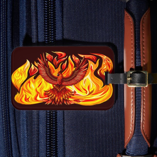 Phoenix mythological immortal Creature Luggage Tag (Front Insitu 4)
