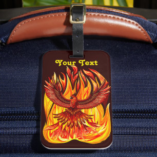 Phoenix mythological immortal Creature Luggage Tag