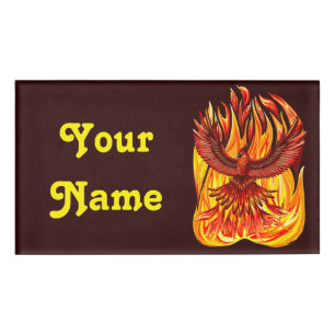 Phoenix mythological immortal Creature Name Tag