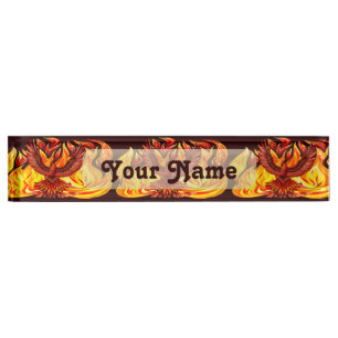 Phoenix mythological immortal Creature Nameplate