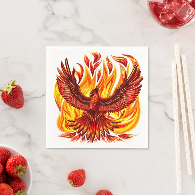 Phoenix mythological immortal Creature Napkin (Insitu)