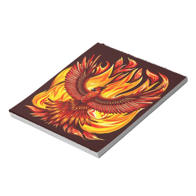 Phoenix mythological immortal Creature Notepad (Rotated)