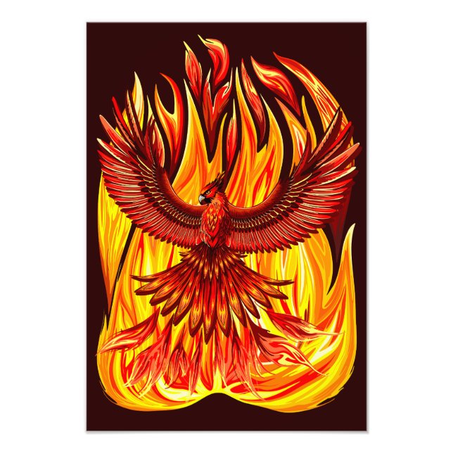 Phoenix mythological immortal Creature Photo Print (Front)