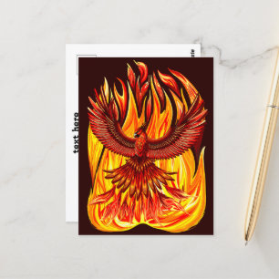 Phoenix mythological immortal Creature Postcard