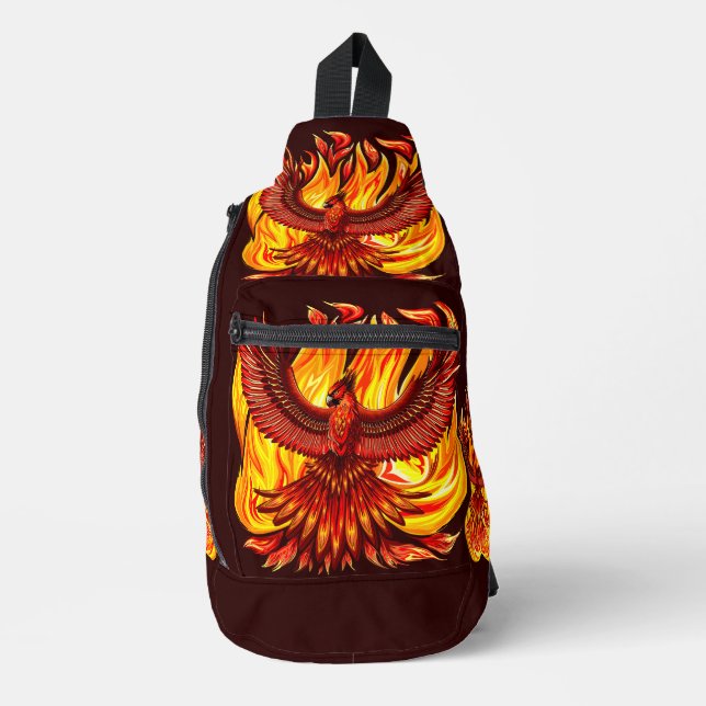 Phoenix mythological immortal Creature Sling Bag (Front)