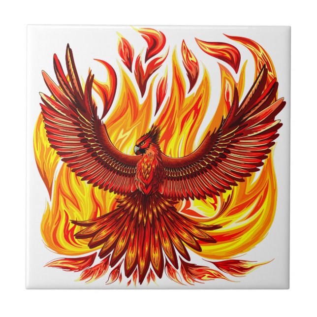 Phoenix mythological immortal Creature Tile (Front)