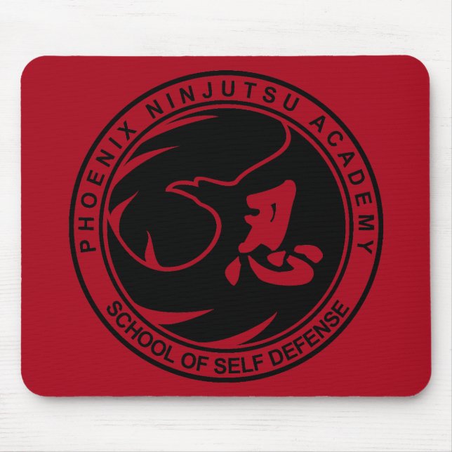 Phoenix Ninjutsu Academy School of Self Defence Mouse Mat (Front)