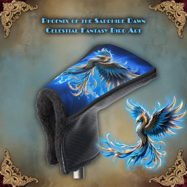 Phoenix of the Sapphire Dawn  Golf Head Cover (Creator Uploaded)